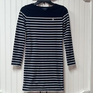 Polo Ralph Lauren Striped Tee Shirt Dress L